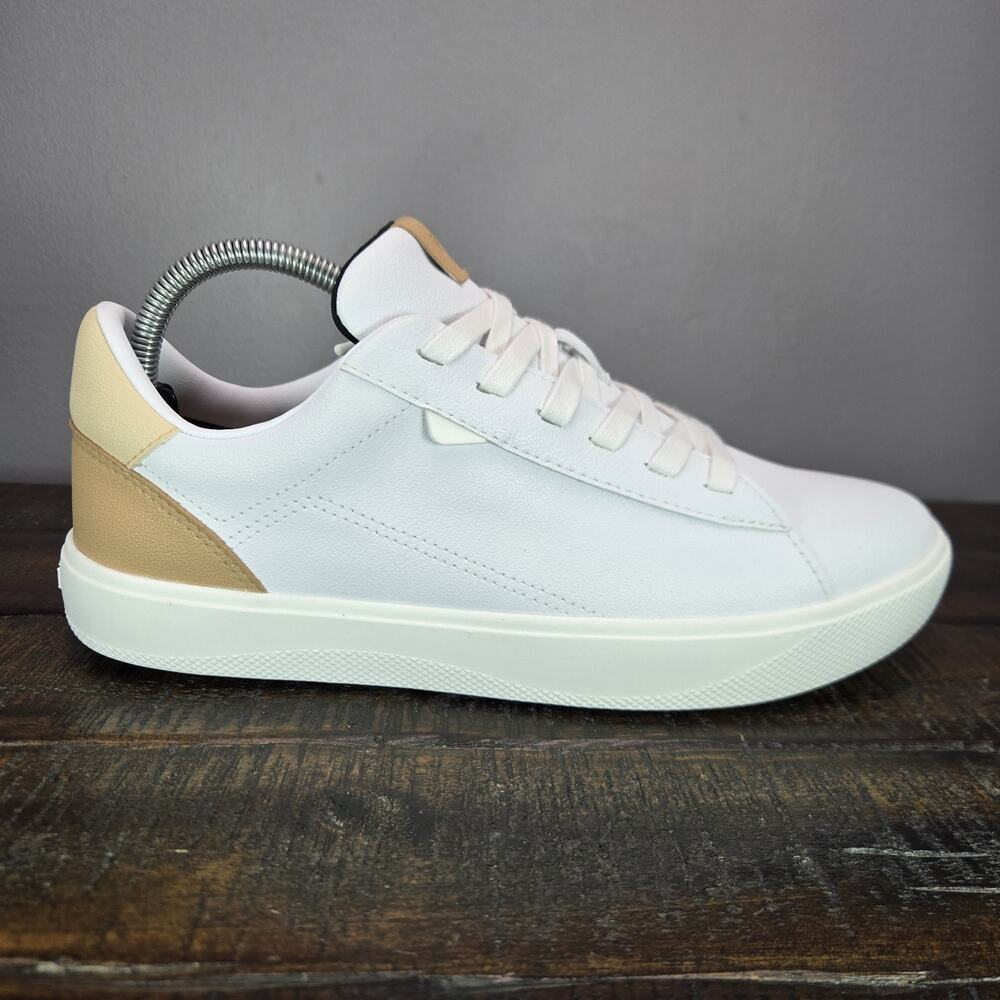 Vessi Soho Sneaker 2 Womens Size 5 Waterproof Shoes Casual White Teak - Picture 5 of 12